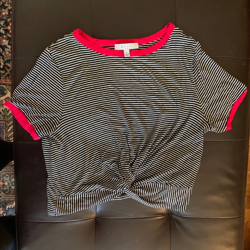 Striped Crop Top